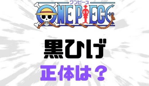 ワンピース-黒ひげの正体は？イヌイヌの実ケルベロス噂の真相は？