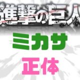 進撃の巨人ミカサ正体