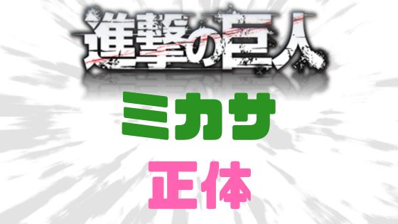 進撃の巨人ミカサ正体